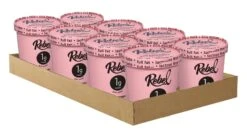 Strawberry CASE (8 Pints) - Rebel Ice Cream