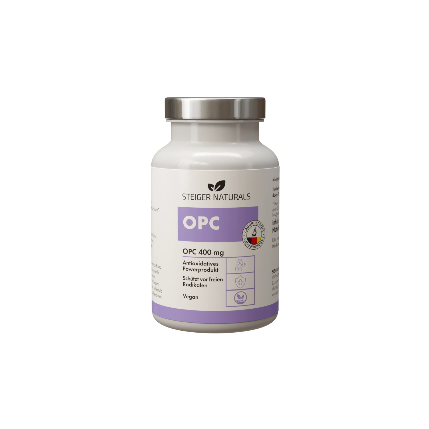 Steiger Naturals 2.0 OPC Traubenkernextrakt Kapseln 1 Steiger Naturals 2.0 OPC Traubenkernextrakt Kapseln