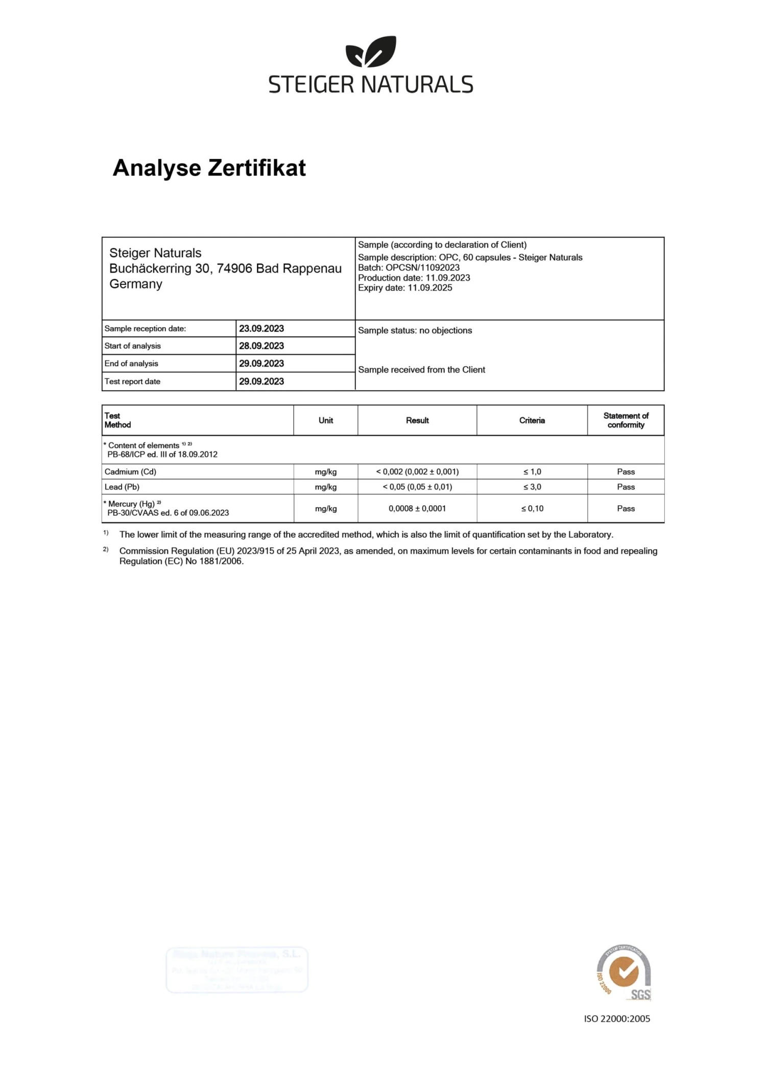 Steiger Naturals 2.0 OPC Traubenkernextrakt Kapseln 2 Steiger Naturals 2.0 OPC Traubenkernextrakt Kapseln - Image 2