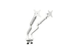 Bras Articulé Double Pour écran 6 Bras Articulé Double Pour écran -Motorcycle Parts Store bras double pour ecran blanc vesa bureau assis debout motorise up desk