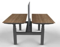 DuoDesk : Un Bureau Assis Debout Motorisé Collaboratif Et Ergonomique -Motorcycle Parts Store bureau assis debout complet duodesk aluminium plateau bois clair profil