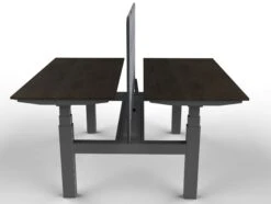 DuoDesk : Un Bureau Assis Debout Motorisé Collaboratif Et Ergonomique -Motorcycle Parts Store bureau assis debout complet duodesk aluminium plateau bois fonce profil