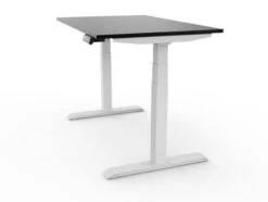 Bureau Assis Debout 160x80 35 Bureau Assis Debout 160x80 -Motorcycle Parts Store bureau assis debout complet yourdesk haut blanc plateau noir mat profil 1