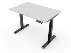 Bureau Assis Debout 140x80 -Motorcycle Parts Store bureau assis debout complet yourdesk haut noir plateau blanc 3