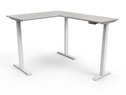 CornerDesk : Votre Bureau D’angle Assis Debout Motorisé 34 CornerDesk : Votre Bureau D’angle Assis Debout Motorisé -Motorcycle Parts Store bureau assis debout motorise angle cornerdesk blanc plateau beton gris clair
