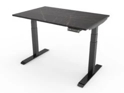 Bureau Assis Debout 120x60 -Motorcycle Parts Store bureau assis debout yourdesk noir plateau pietra grigia 3