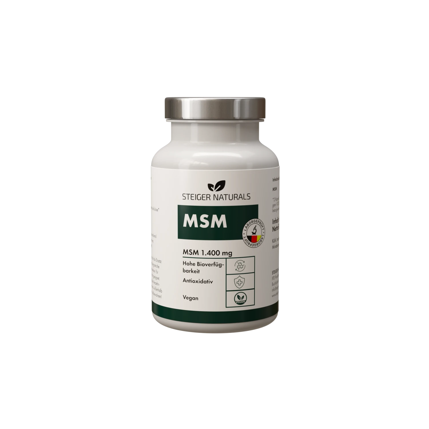 Steiger Naturals 2.0 MSM Kapseln 1 Steiger Naturals 2.0 MSM Kapseln