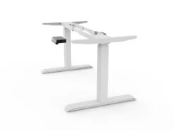 Piètement Assis Debout Motorisé YourDesk : Bien-être Et économies -Motorcycle Parts Store pietement bureau assis debout yourdesk blanc profil