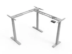 Piètement Assis Debout Motorisé CornerDesk : Un Bureau D'angle à Votre Hauteur -Motorcycle Parts Store pietement motorise cornerdesk gris